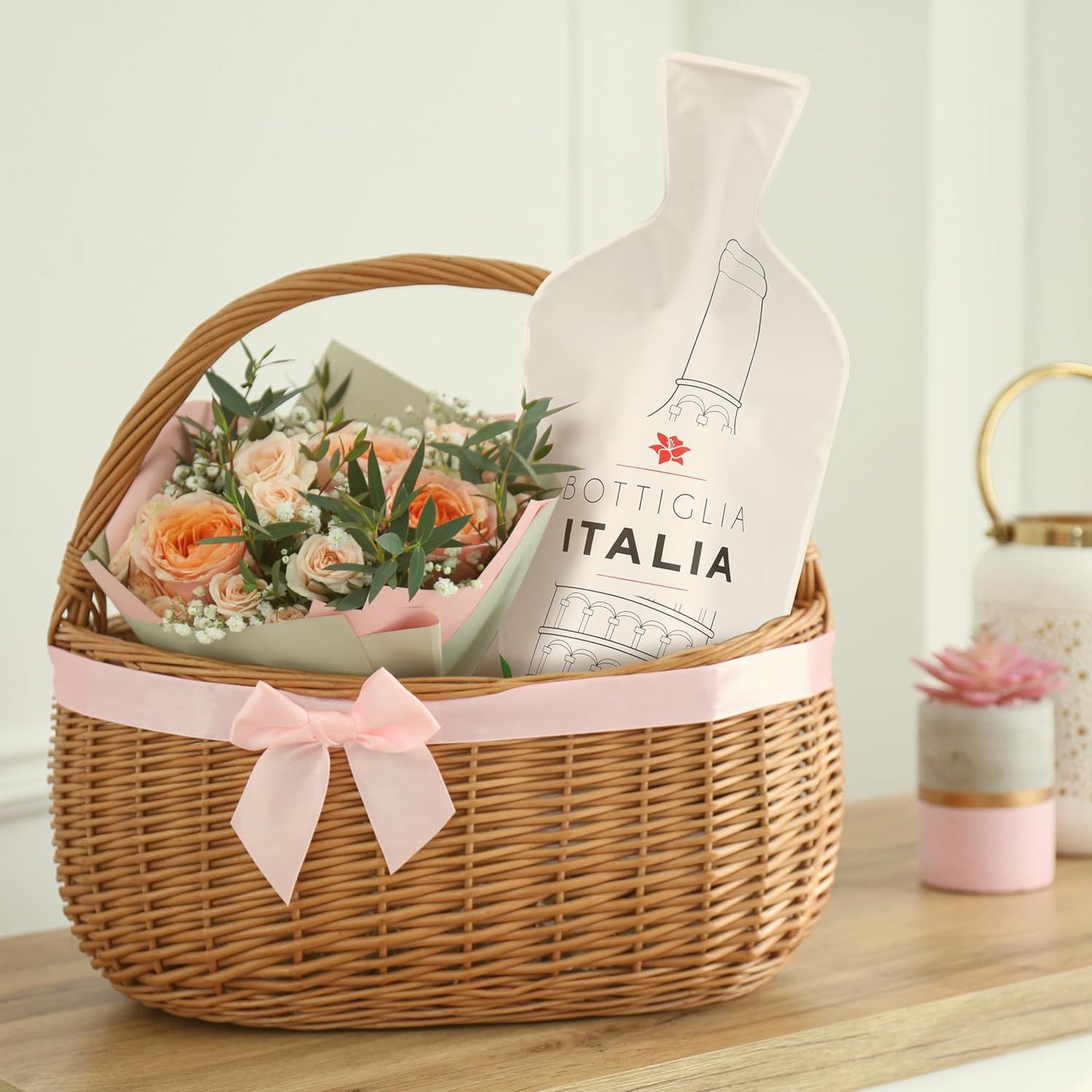 [Bottle Italy] Wine Bottle Protector 3sets (6pcs) for Wine Lovers and Travelers #Italy Flag (Multicolor)
