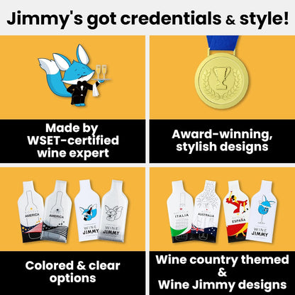 Wine Jimmy | Reusable Wine Travel Protector Sleeves for Glass Bottles | Impact & Leak Resistant | Carrier Bag Luggage | Airplane Cruise Car | Gift Holiday Vacation Party | 3 Pack w/3 Bubble Wraps